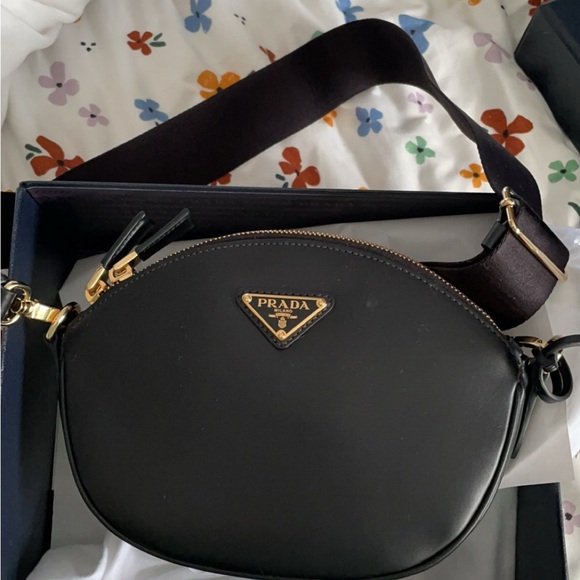 Prada Black Crossbody Bag with Gold Hardware - Picture 1 of 1